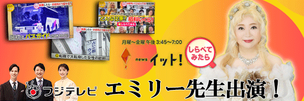 エミリー先生フジテレビ系列大人気情報番組『Live News イット!』出演